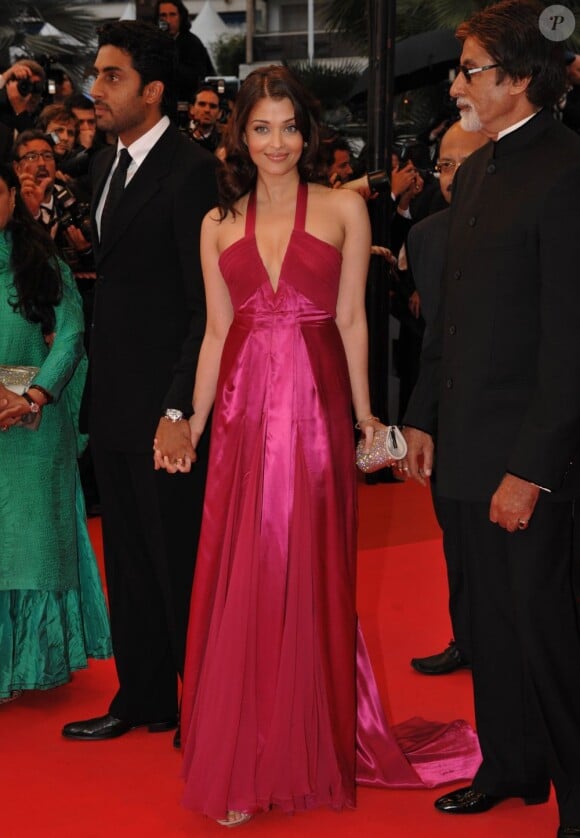 Aishwarya Rai arrivant au Palais des Festivals à Cannes le 17 mai 2008