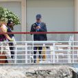 Steven Spielberg immortalise avec sa femme et Theo son séjour à l'hôtel Cap-Eden-Roc à Antibes, le 14 mai 2013.