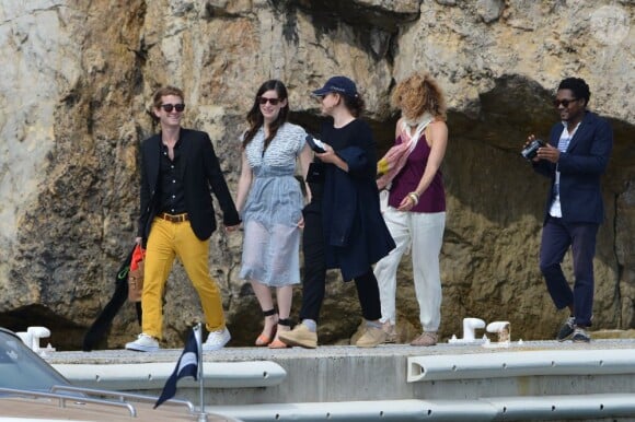 Les enfants de Steven Spielberg et sa femme Kate Capshaw à l'hôtel Cap-Eden-Roc à Antibes, le 14 mai 2013.