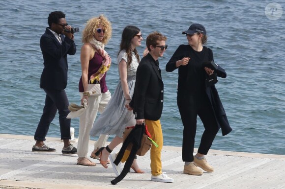 Steven Spielberg et sa femille à l'hôtel Cap-Eden-Roc à Antibes, le 14 mai 2013.