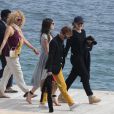 La famille de Steven Spielberg à l'hôtel Cap-Eden-Roc à Antibes, le 14 mai 2013.