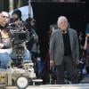 Le réalisateur Abel Ferrara sur le tournage du film Welcome to New York le 25 avril 2013
