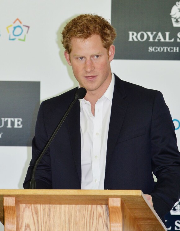 Le prince Harry avait parlé de Sentebale avant de disputer le match Sentebale Royal Salute Polo Cup à Greenwich, Connecticut, le 15 mai 2013 lors de sa visite officielle aux Etats-Unis.