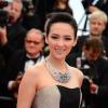 Zhang Ziyi lors de la montée des marches du film The Bling Ring pour l'ouverture d'Un Certain Regard au Festival du film de Cannes, le 16 mai 2013.