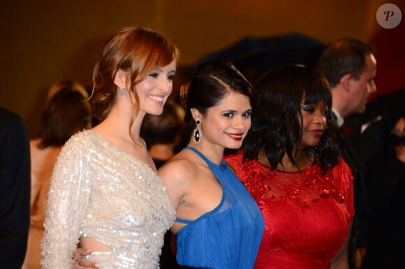 Ahna O'Reilly, Octavia Spencer, Melonie Diaz à la montée des marches au Festival de Cannes 2013, le 16 mai.