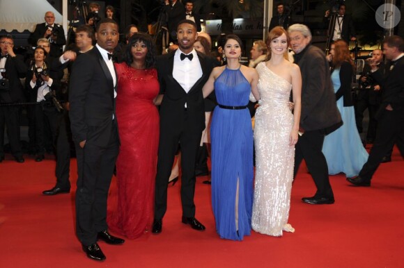 Octavia Spencer, Michael B. Jordan, le réalisateur Ryan Coogler, Ahna O'Reilly et Melonie Diaz posent pour la montée des marches au Festival de Cannes 2013, le 16 mai.