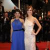 Melonie Diaz et Ahna O'Reilly lors de la montée des marches au Festival de Cannes 2013, le 16 mai.