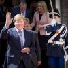 Le roi Willem-Alexander des Pays-Bas inaugurant à La Haye les nouveaux bâtiments du ministère de la Défense, le 15 mai 2013.