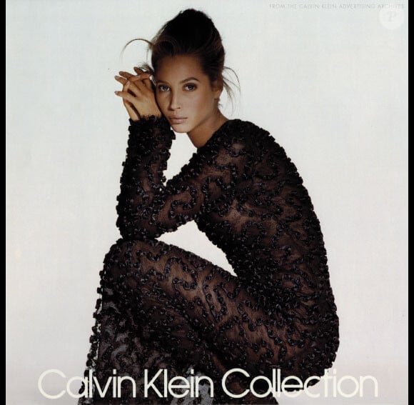 Christy Turlington photographiée par Irving Penn pour Calvin Klein Collection. 1989.