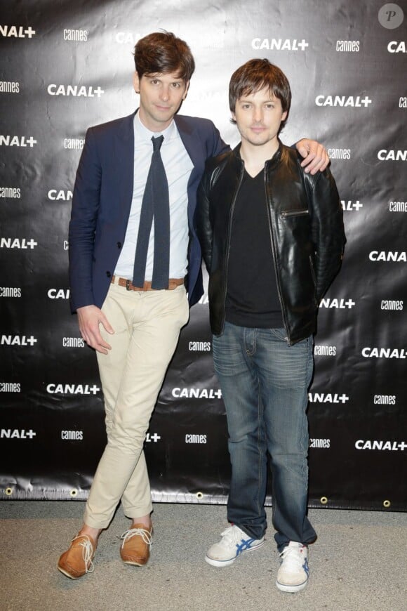 Vincent Glad et Chris Esquerre lors de la Canal + party durant le 66e Festival de Cannes le 17 mai 2013