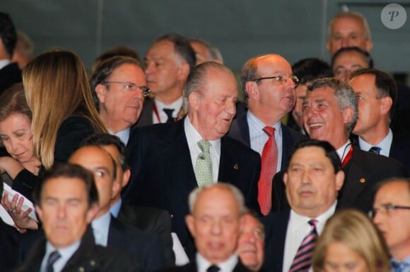 Le roi Juan Carlos Ier d'Espagne, en forme, présidait le 17 mai 2013 à San Bernabeu la finale de la Coupe du Roi, soldée par la victoire de l'Atletico aux dépens du Real, 2-1 après prolongations.