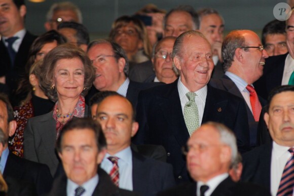 Le roi Juan Carlos Ier d'Espagne, accompagné par la reine Sofia, présidait le 17 mai 2013 à San Bernabeu la finale de la Coupe du Roi, soldée par la victoire de l'Atletico aux dépens du Real, 2-1 après prolongations.