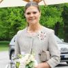 La princesse Victoria de Suède au lancement du livre de prières de la princesse Estelle, le 22 mai 2013 dans le parc Haga.