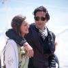 Exclusif - Adrien Brody et sa compagne Lara Lieto se promenant sur la Croisette lors du 66e Festival du Film de Cannes le 19 mai 2013