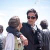 Exclusif - Adrien Brody et sa compagne Lara Lieto se promenant sur la Croisette lors du 66e Festival du Film de Cannes le 19 mai 2013
