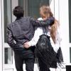 Exclusif - Les amoureux Adrien Brody et Lara Lieto se promenant sur la Croisette lors du 66e Festival du Film de Cannes le 19 mai 2013