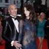 Jean-Claude Jitrois et Frédérique Bel - Montée des marches du film "Gatsby le Magnifique" pour l'ouverture du 66e Festival de Cannes , le 15 mai 2013.