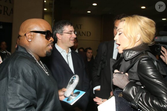 Cee Lo Green et Madonna dans les coulisses des Billboard Music Awards à Las Vegas, le 19 mai 2013.