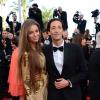 Adrien Brody et sa compagne Lara Lieto lors de la présentation du film Cléopâtre dans le cadre de Cannes Classics, au Festival de Cannes le 21 mai 2013