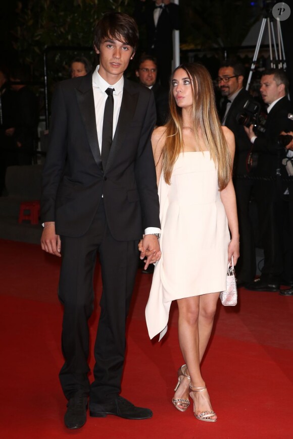 Alain-Fabien Delon (fils de Alain Delon) et sa compagne Léa à Cannes le 21 mai 2011.