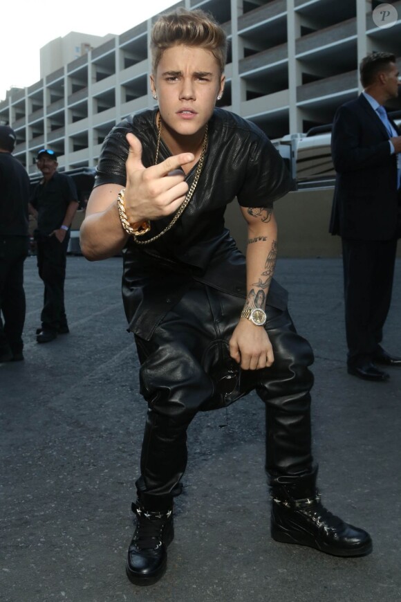 Le chanteur Justin Bieber à la soirée des Billboard Music Awards au MGM Grand Garden Arena de Las Vegas, le 19 mai 2013.
