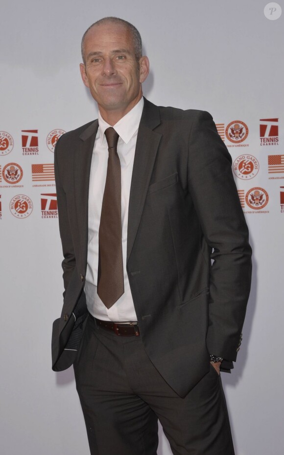 Guy Forget lors de la soirée des joueurs de Roland-Garros à la Résidence de l'Ambassadeur des Etats-Unis à Paris le 24 mai 2013