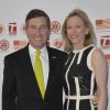 L'ambassadeur des Etats-Unis Charles Rivkin et son épouse Susan lors de la soirée des joueurs de Roland-Garros à la Résidence de l'Ambassadeur des Etats-Unis à Paris le 24 mai 2013