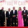 Thierry Fremaux, Gilles Jacob, Alain Delon, Aurelie Filippetti et Bertrand Delanoe - Hommage a Alain Delon lors du 66eme festival du film de Cannes. Le 25 mai 2013  Tribute to Alain Delon during the 66th Cannes Film Festival. on may 25th 201325/05/2013 - Cannes