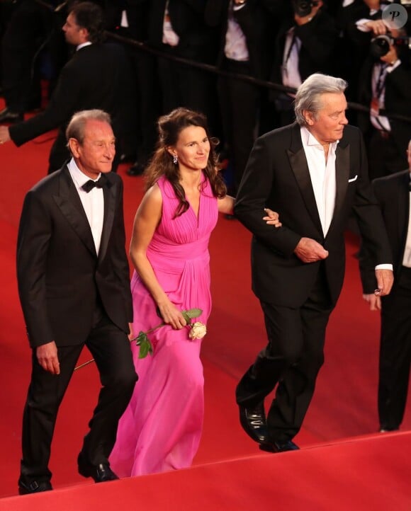 Bertrand Delanoe, Aurelie Filippetti et Alain Delon - Hommage a Alain Delon lors du 66eme festival du film de Cannes. Le 25 mai 2013  Tribute to Alain Delon during the 66th Cannes Film Festival. on may 25th 201325/05/2013 - Cannes