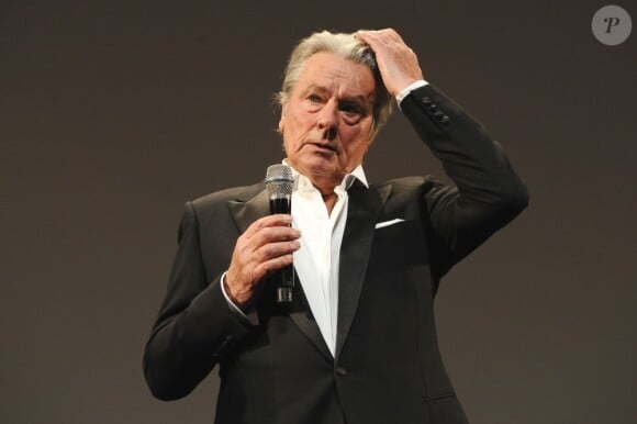 Alain Delon attending the 'Alain Delon Honorary Ceremony' held at the Palais Des Festivals as part of the 66th Cannes film festival, in Cannes, southern France, on May 25, 2013. Photo by Aurore Marechal/ABACAPRESS.COM25/05/2013 - 