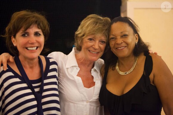Exclusif - Liane Foly en compagnie d'Alice Dona lors du Grand prix de pétanque des personnalités en Martinique le 11 mai 2013