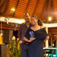 Exclusif - Christine Kelly lors du Grand prix de pétanque des personnalités en Martinique le 11 mai 2013.