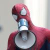 Andrew Garfield pendant le tournage de The Amazing Spider-Man 2 à New York City, le 27 mai 2013.