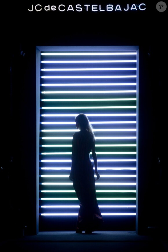 Jean-Charles de Castelbajac lors de son défilé automne-hiver 2013-2014 à l'Oratoire du Louvre. Paris, le 5 mars 2013.