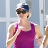 Exclusif - Reese Witherspoon sportive pour son jogging avec sa coach personnelle à Brentwood, le 29 mai 2013.
