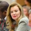 Valérie Trierweiler est intervenue en tant que qu'ambassadrice de la Fondation France Libertés lors de la nouvelle session du Conseil des Droits de L'Homme à l'ONU afin de demander une résolution pour "mettre fin à l'impunité" sur les viols en République démocratique du Congo. Le 30 mai 2013 à Genève.