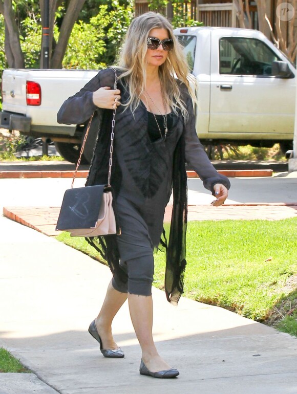 Exclusif - Fergie, enceinte dans les rues de Los Angeles, le 30 mai 2013.