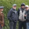 George Clooney et Matt Damon sur le le tournage de Monuments Men dans le comté du Buckinghamshire, le 30 mai 2013.