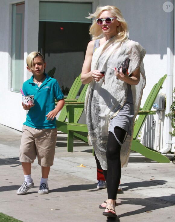 Gwen Stefani et Kingston à Los Angeles, le 30 mai 2013.