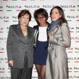 Exclusif - Roselyne Bachelot et Audrey Pulvar - Anniversaire de l'incontournable programmateur de télévision et de radio Jacques Sanchez au restaurant NoLita dans le 8e arrondissement de Paris, le 29 mai 2013.