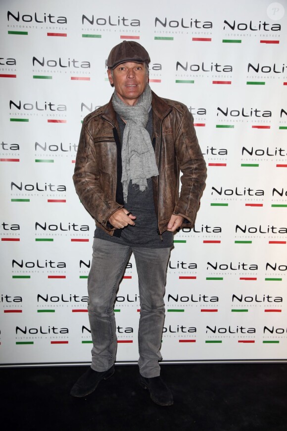 Exclusif - Laurent Baffie - Anniversaire de l'incontournable programmateur de télévision et de radio Jacques Sanchez au restaurant NoLita dans le 8e arrondissement de Paris, le 29 mai 2013.