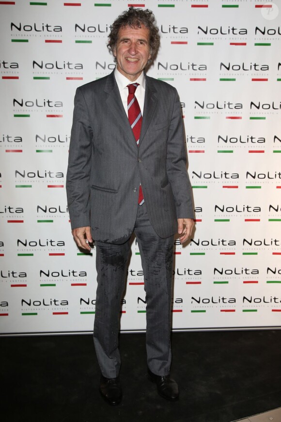 Exclusif - Gérard leclerc - Anniversaire de l'incontournable programmateur de télévision et de radio Jacques Sanchez au restaurant NoLita dans le 8e arrondissement de Paris, le 29 mai 2013.