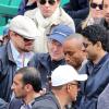Leonardo DiCaprio et Nasser al-Khelaifi lors du match entre Jo-Wilfried Tsonga et Victor Troicki le 2 juin 2013 lors du 8e jour de Roland-Garros