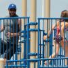 Hugh Jackman s'éclatent avec sa fille Ava au parc Riverside de New York, le 2 Juin 2013.