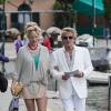 Rod Stewart et sa femme Penny Lancaster en séjour romantique à Portofino, le 23 mai 2013.