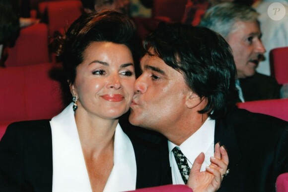 Bernard Tapie et sa femme Dominique le 12 février 1996.