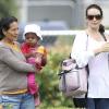 Exclusif - Kristin Davis emmène sa fille Gemma Rose en sortie au parc à Brentwood, le 9 Juin 2013.