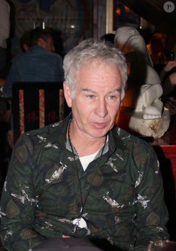 John McEnroe lors du dîner du Trophée des Légendes au Buddha-Bar à Paris le 5 juin 2013