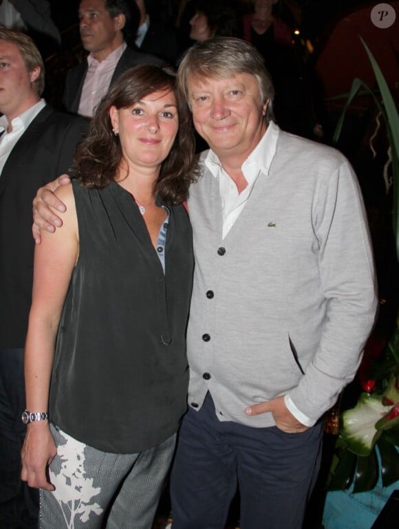 Lionel Chamoulaud et sa femme lors du dîner du Trophée des Légendes au Buddha-Bar à Paris le 5 juin 2013