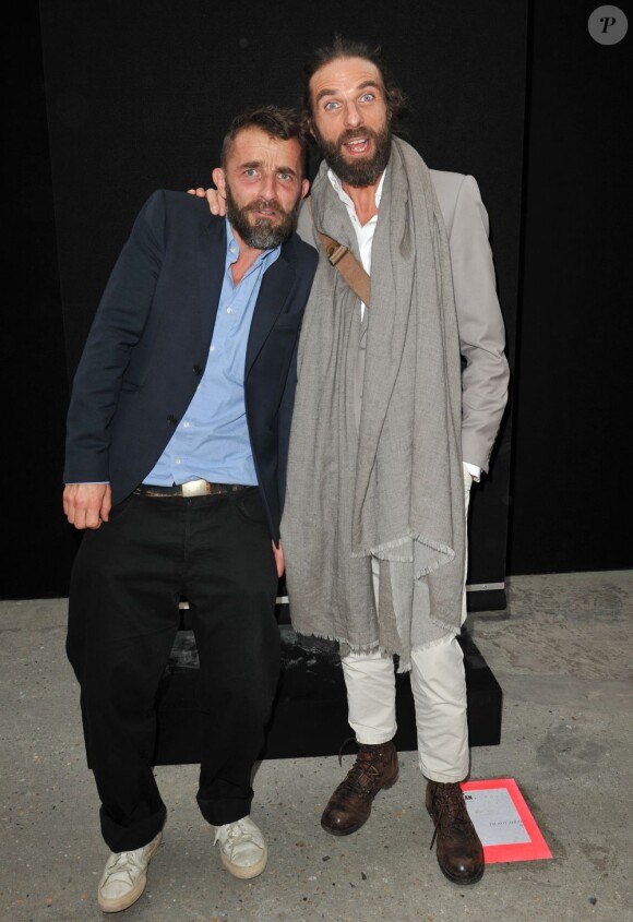 Marc Turlan et John Nollet lors du vernissage de l'exposition L'Echappee Belle qui se tient au Grand Palais, le 11 juin 2013 à Paris